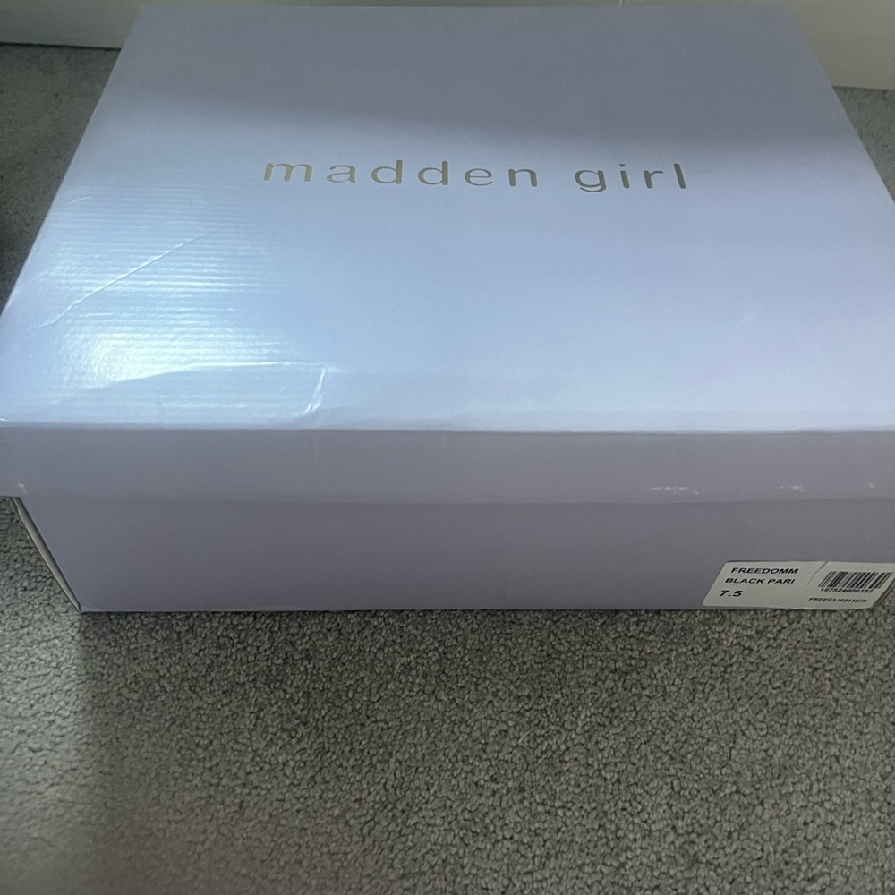 Madden Girl Black Tall Combat Moto Boots - Picture 11 of 16
